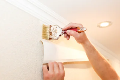 Pose de papier peint à Lantic — revêtements muraux et toiles de verre